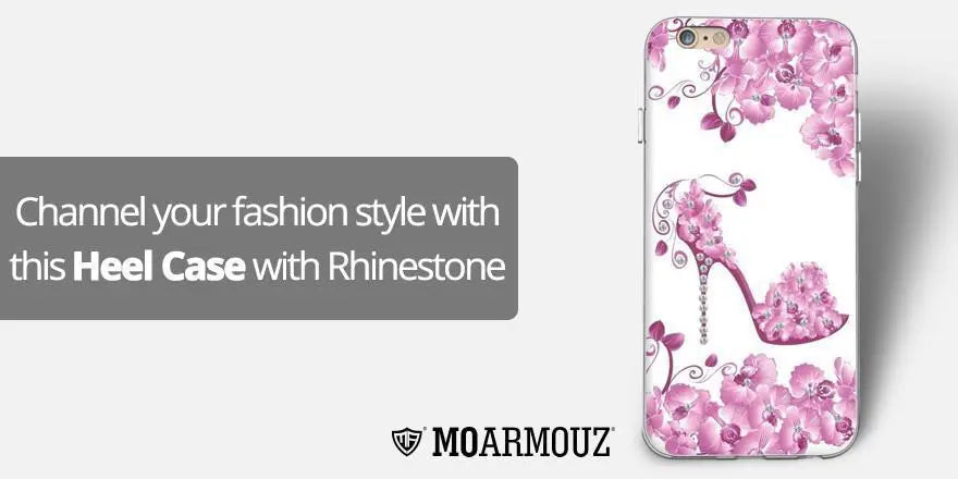 Channel your fashion style with this Heel Case with Rhinestone - Moarmouz