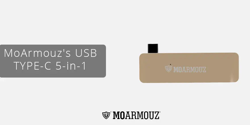 Expand the connection capabilities of your laptop with MoArmouz’s USB TYPE-C 5-in-1 hub - Moarmouz