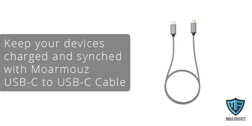 Keep your devices charged and synched with Moarmouz USB-C to USB-C Cable - Moarmouz