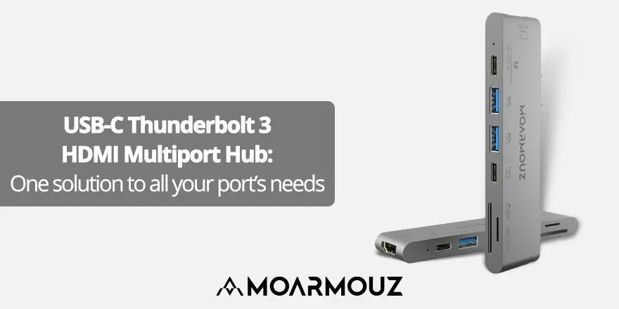 USB-C Thunderbolt 3 HDMI Multiport Hub: One solution to all your port’s needs - Moarmouz
