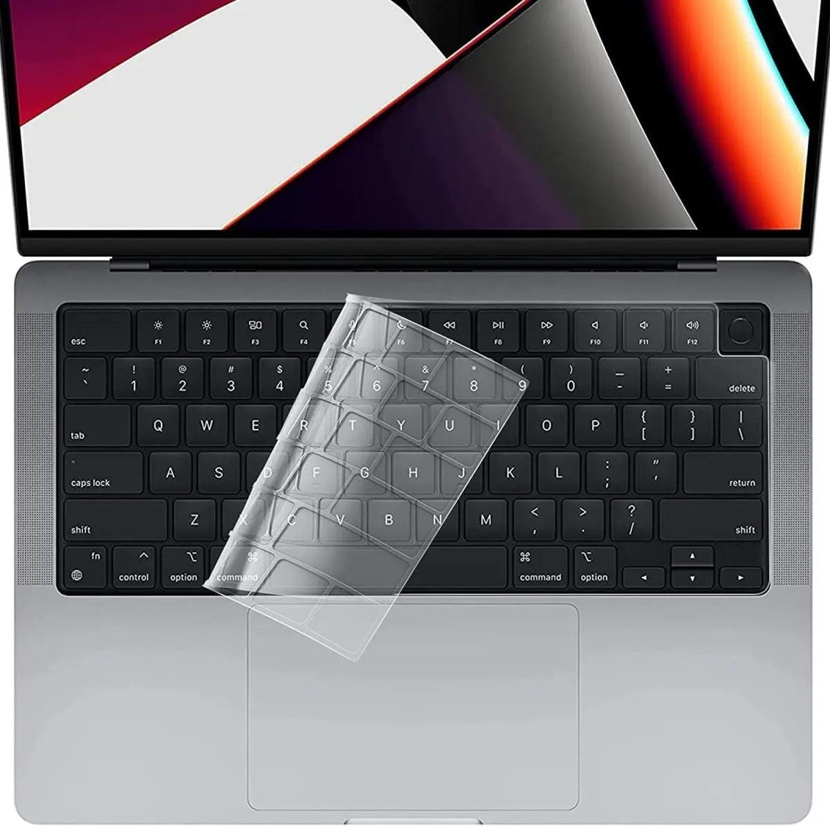 Keyboard Protector for MacBook Pro 14" (M5–M1, 2026–2021) - US Layout - Ash Black — Moarmouz