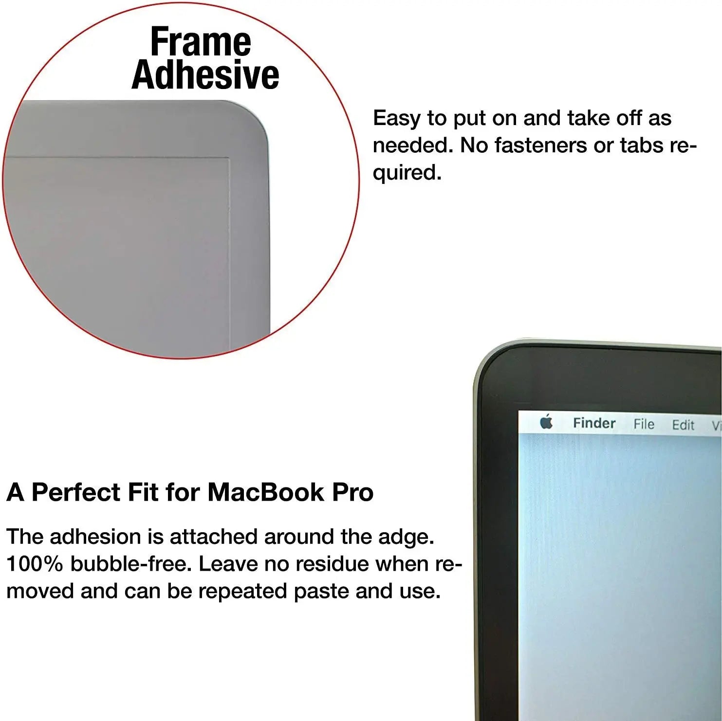 Privacy Removable Screen Protector for MacBook Air 13" (2020-2018) & M1, 2020 MoArmouz