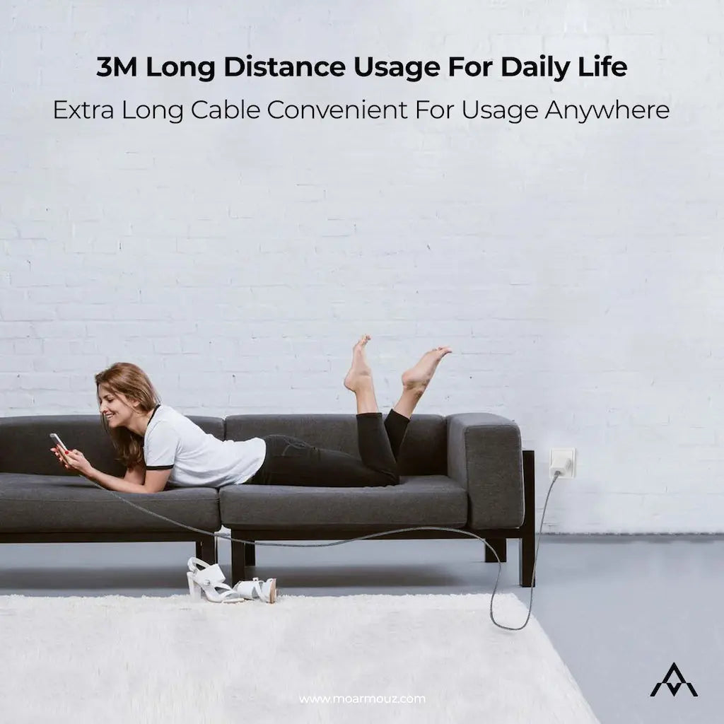 USB Type-C to USB-C 100W Charging Cable MoArmouz