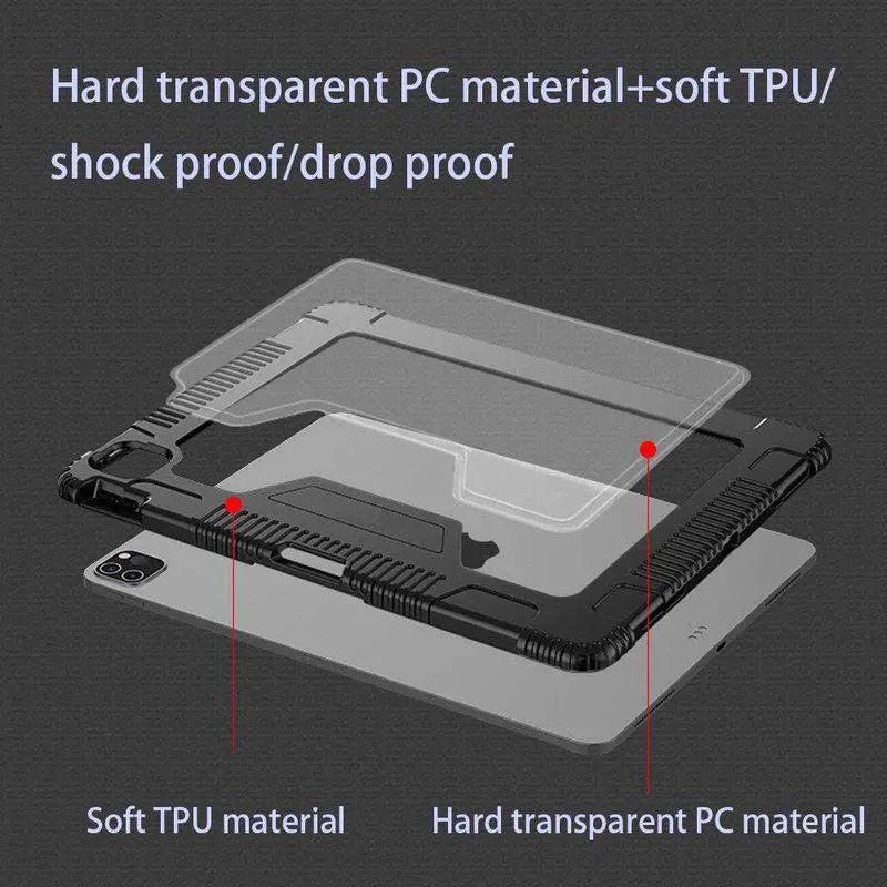 Rugged Smart Cover Kratos Case for iPad Pro 11" (2nd–1st Gen, 2020–2018) — Moarmouz