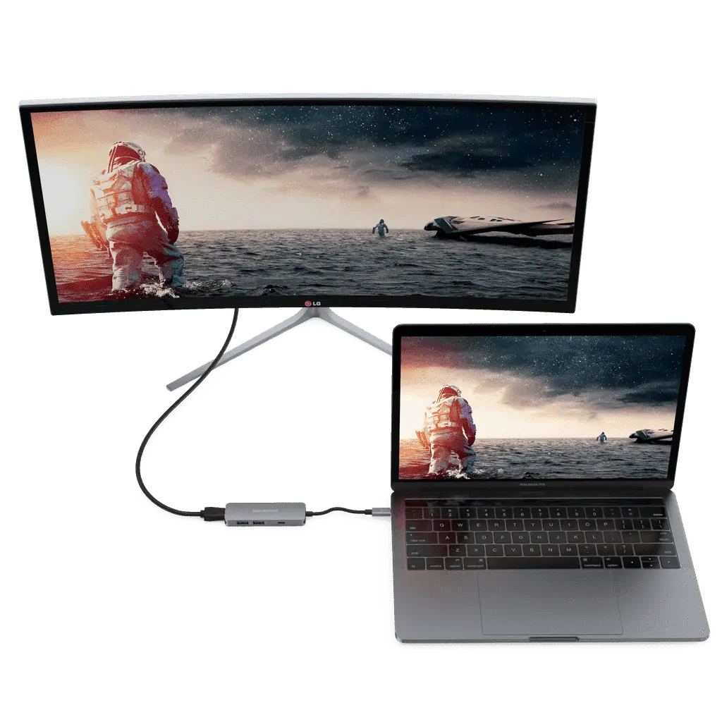 MoArmouz - Type C (USB-C) 4 in 1 Multiport HDMI Hub