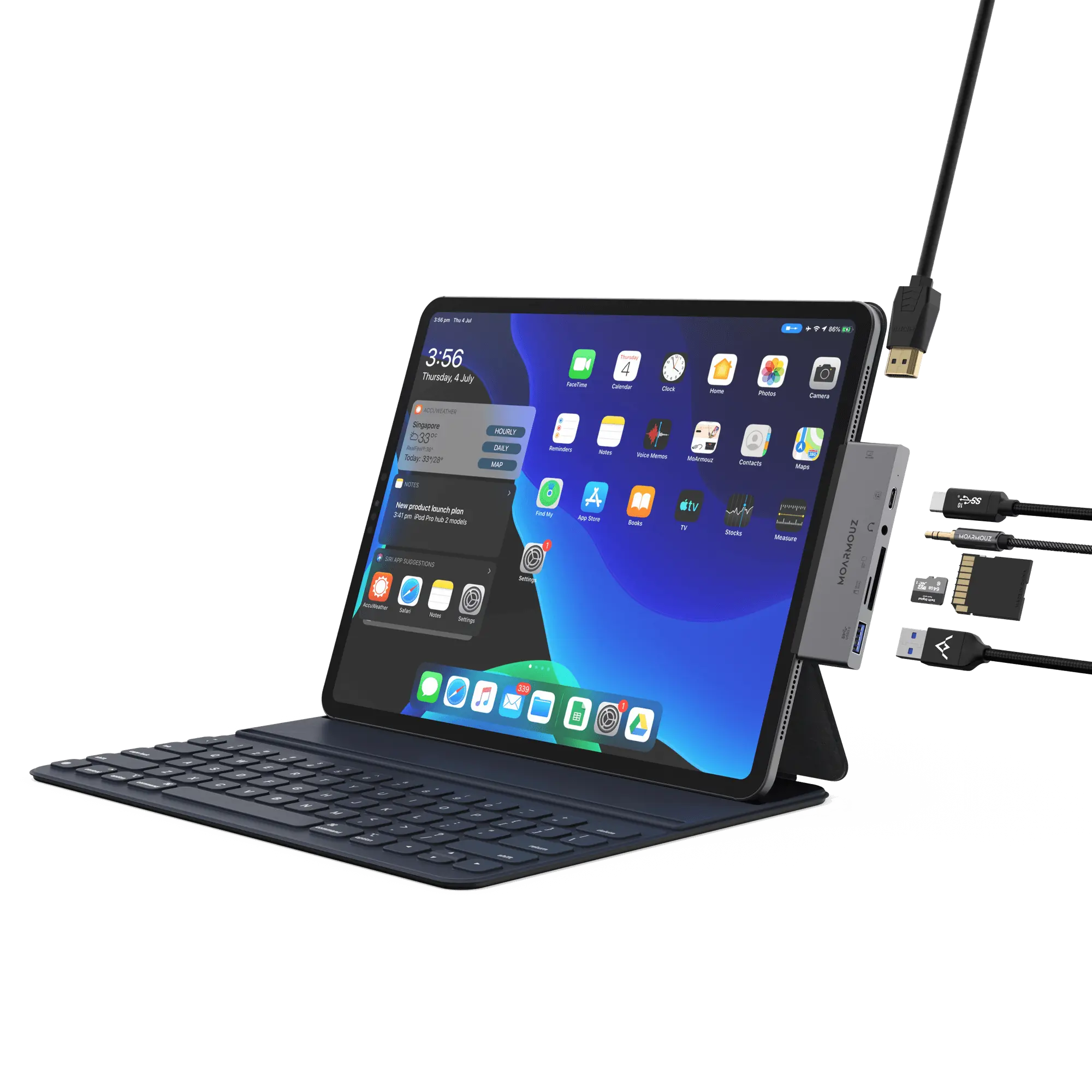 MoArmouz - Type C (USB-C) 6 in 1 iPad Pro Hub