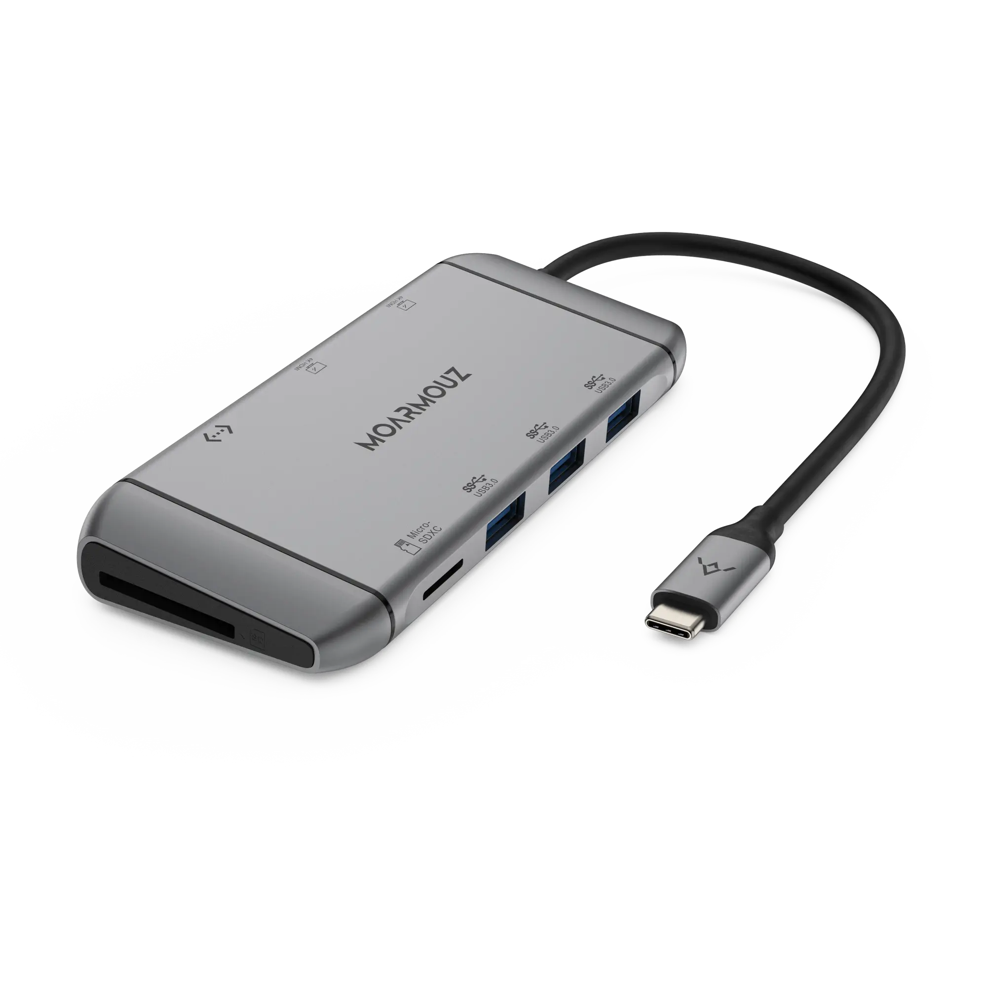 MoArmouz - Type C (USB-C) 9 in 1 Dual HDMI Display Hub