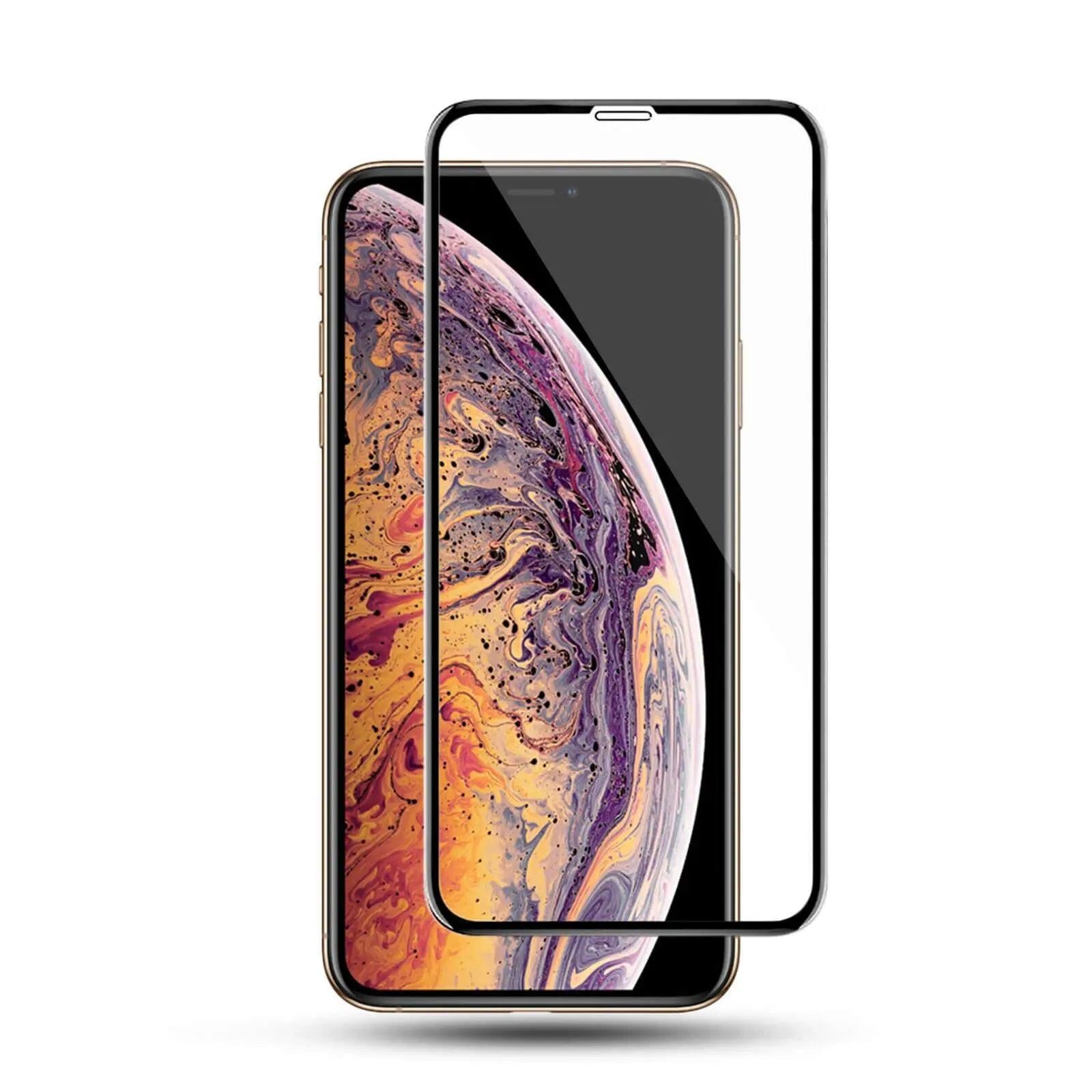 Curved Tempered Glass Screen Protector for iPhone XS/X — Moarmouz