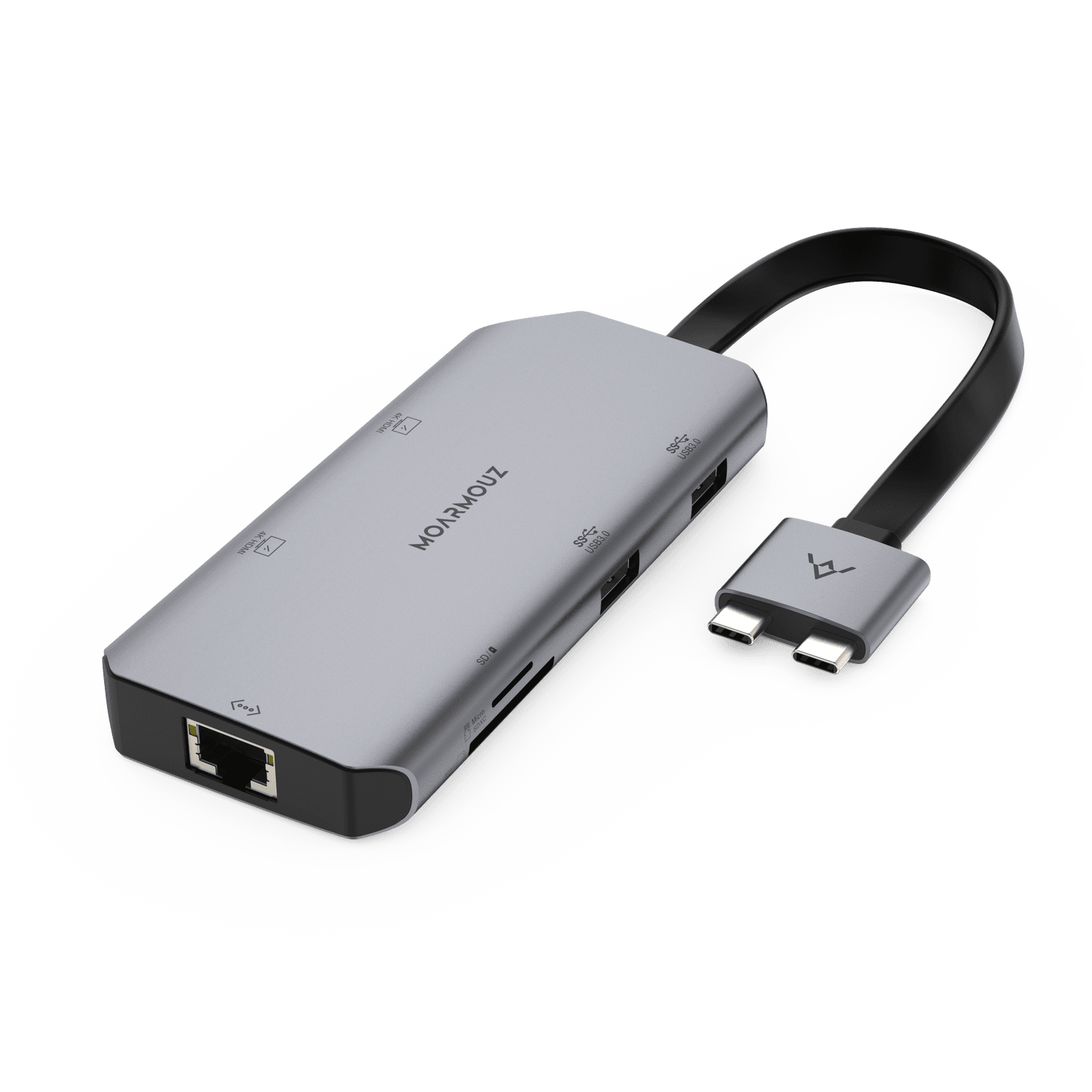 USB-C 8 in 1 Multiport Hub - Dual 4k HDMI, Ethernet