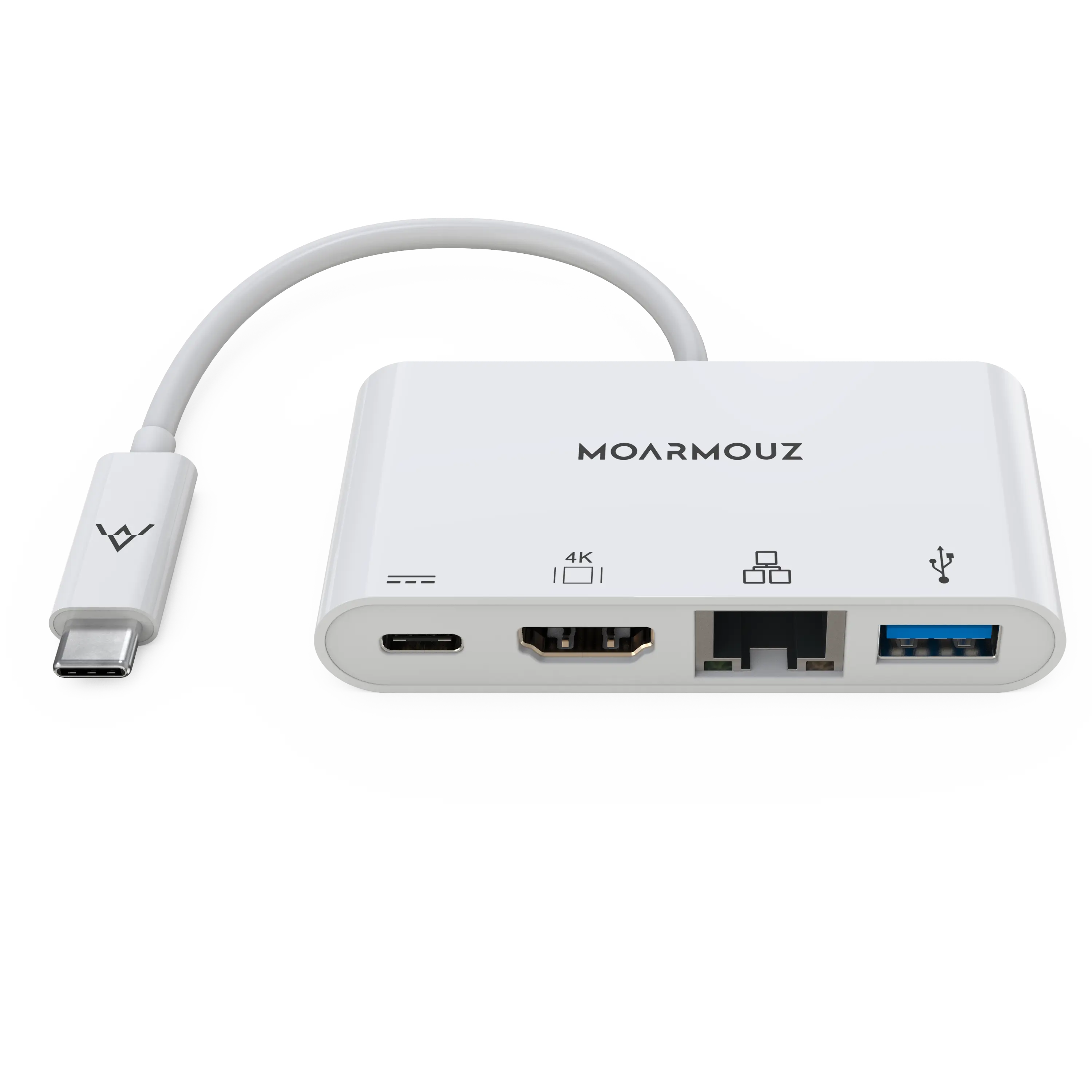 MoArmouz - Type C (USB-C) 4 in 1 Gigabit 4K HDMI Hub
