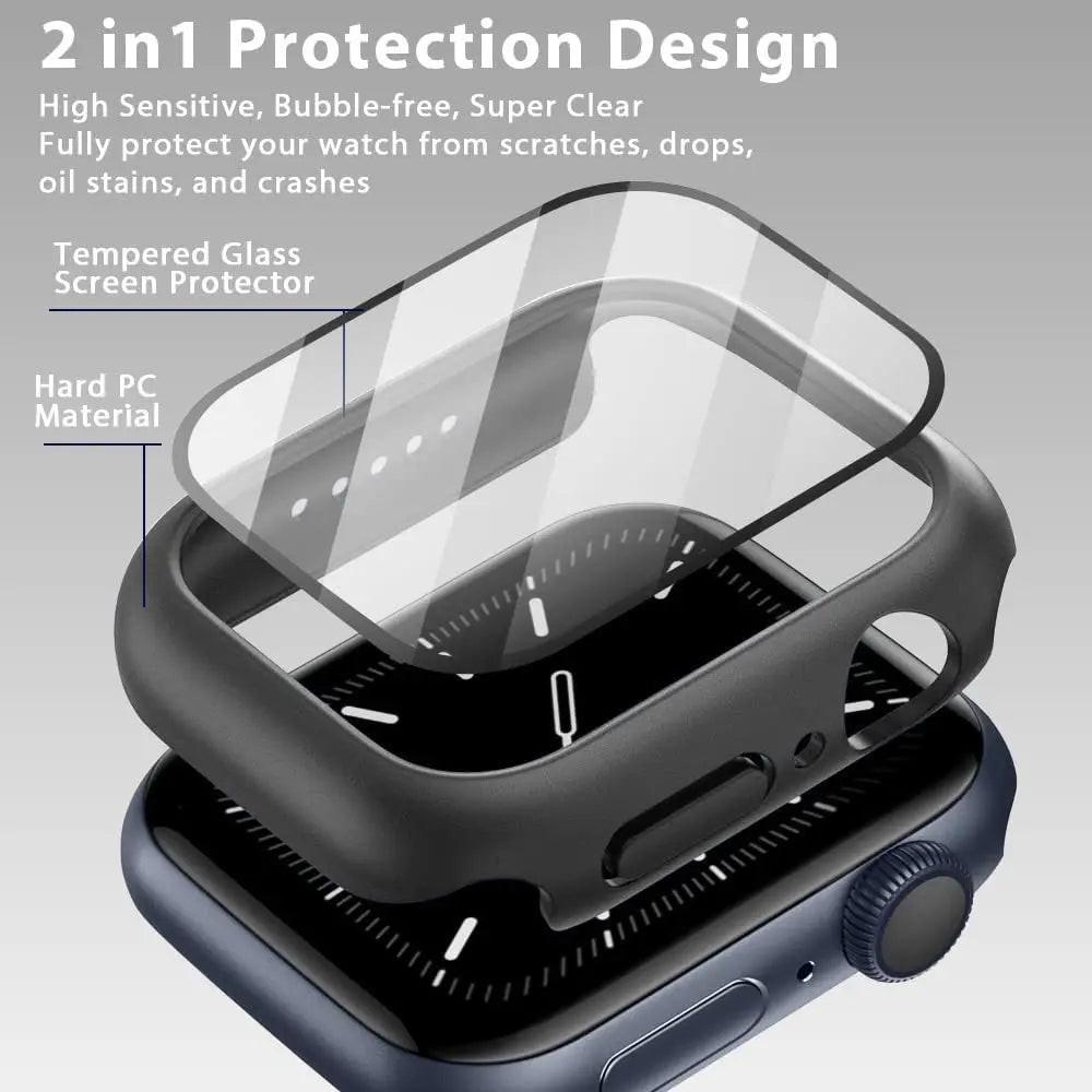 Case with Screen Protector for Apple Watch Series 7 (45mm & 41mm) — Moarmouz