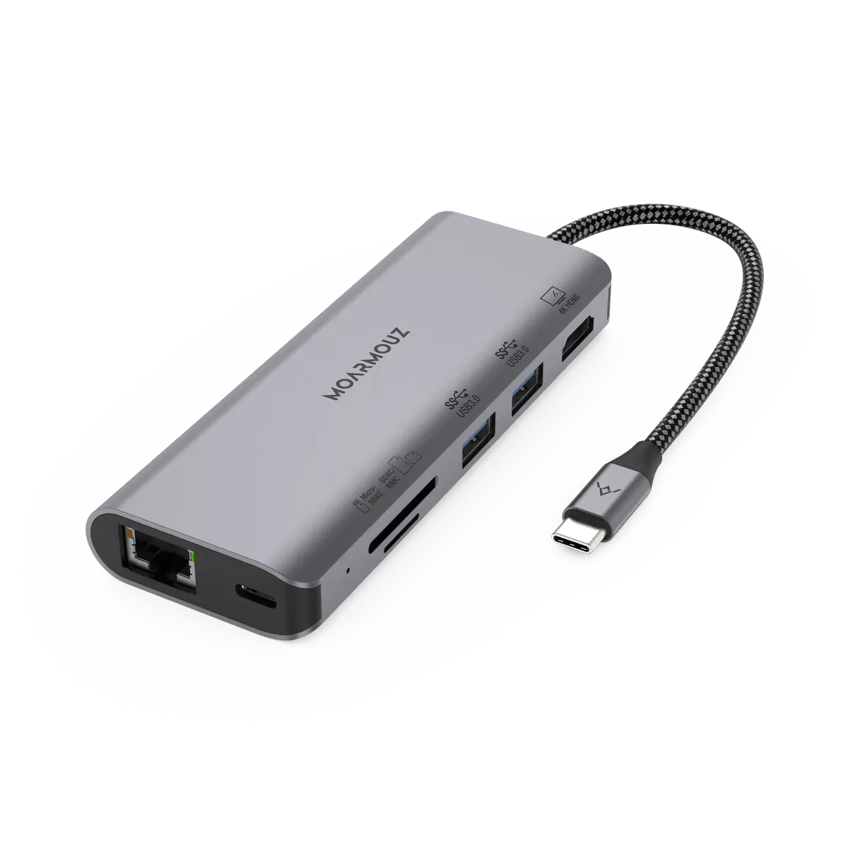 MoArmouz - Type C (USB-C) 7 in 1 Gigabit Hub