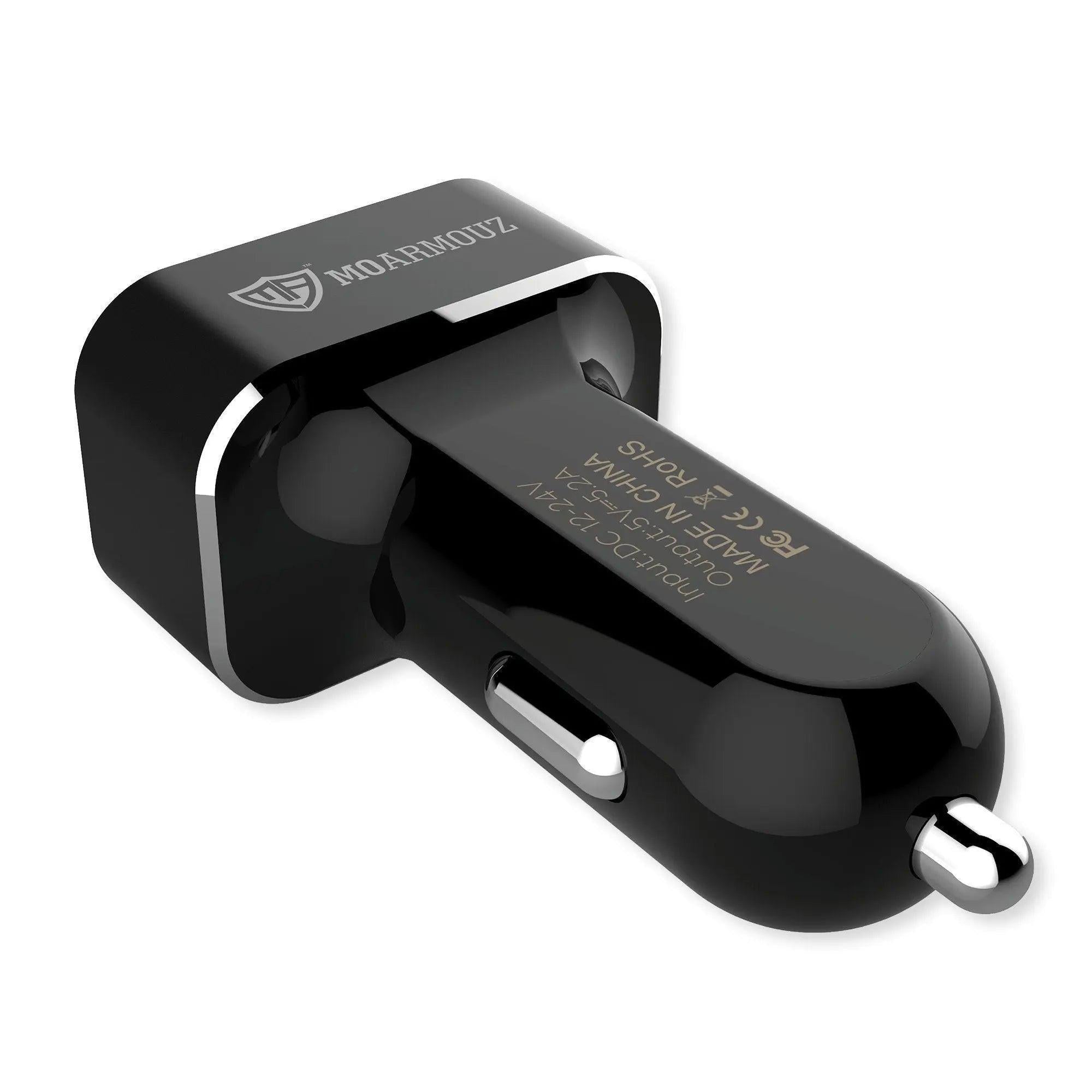 Car Charger 3 Port w/ Smart Charge 5.2A/26W — Moarmouz