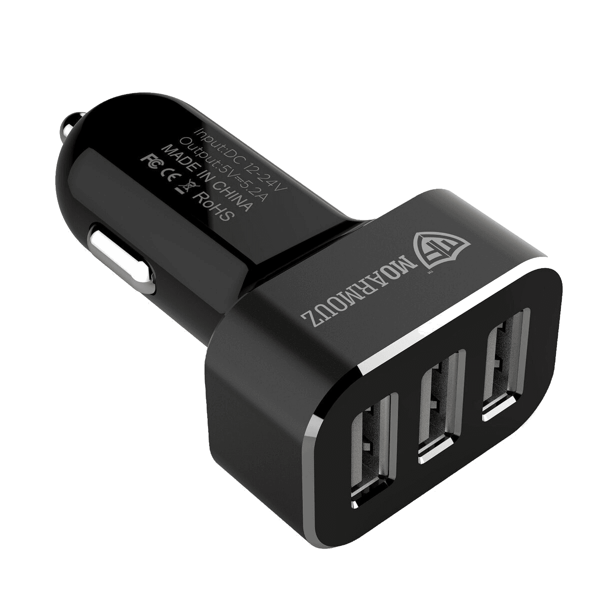 ChargeMore Mini USB Car Charger Zwart - Chargeur de voiture avec 2 ports de  charge USB