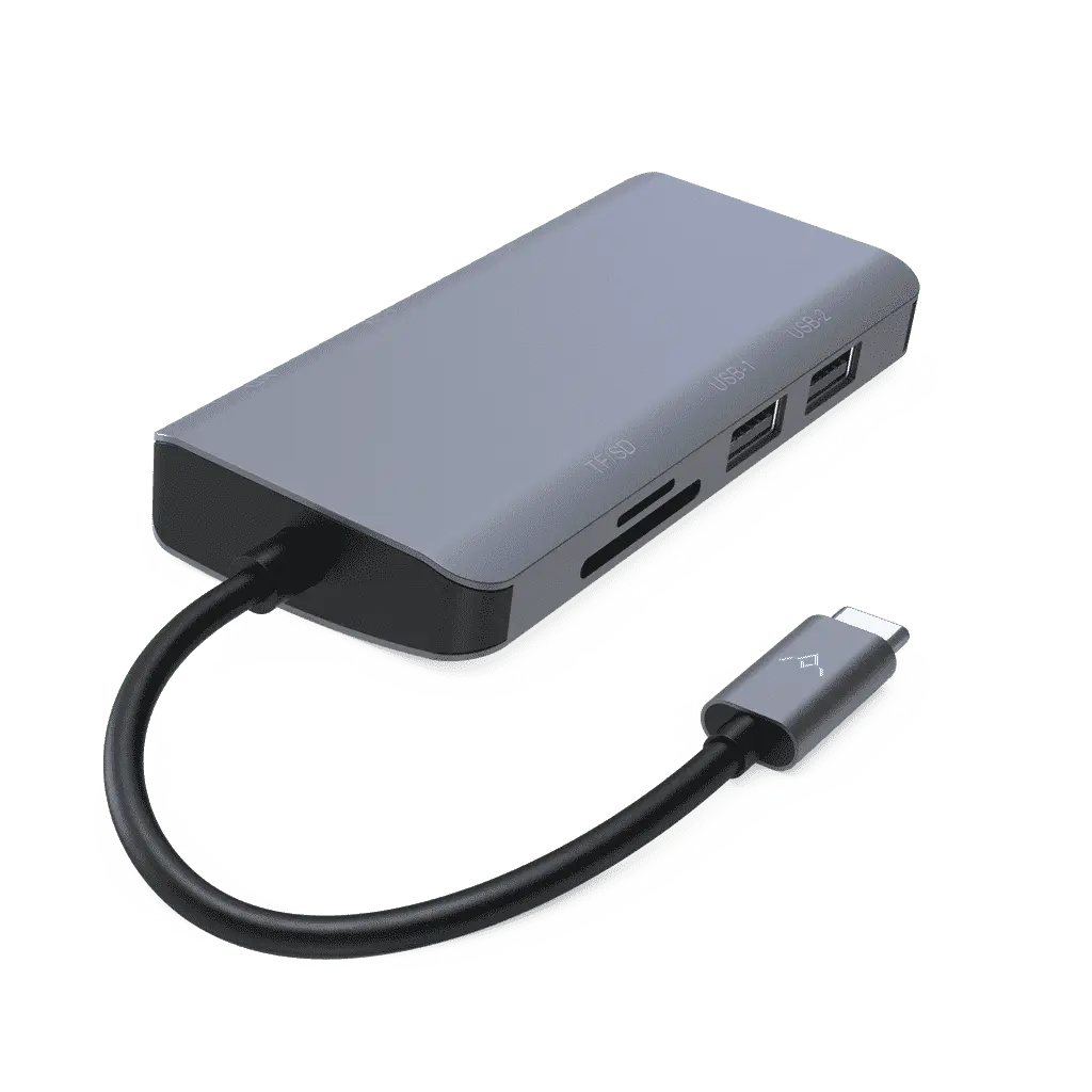 MoArmouz - Type C (USB-C) 9 in 1 Dual Display VGA Hub
