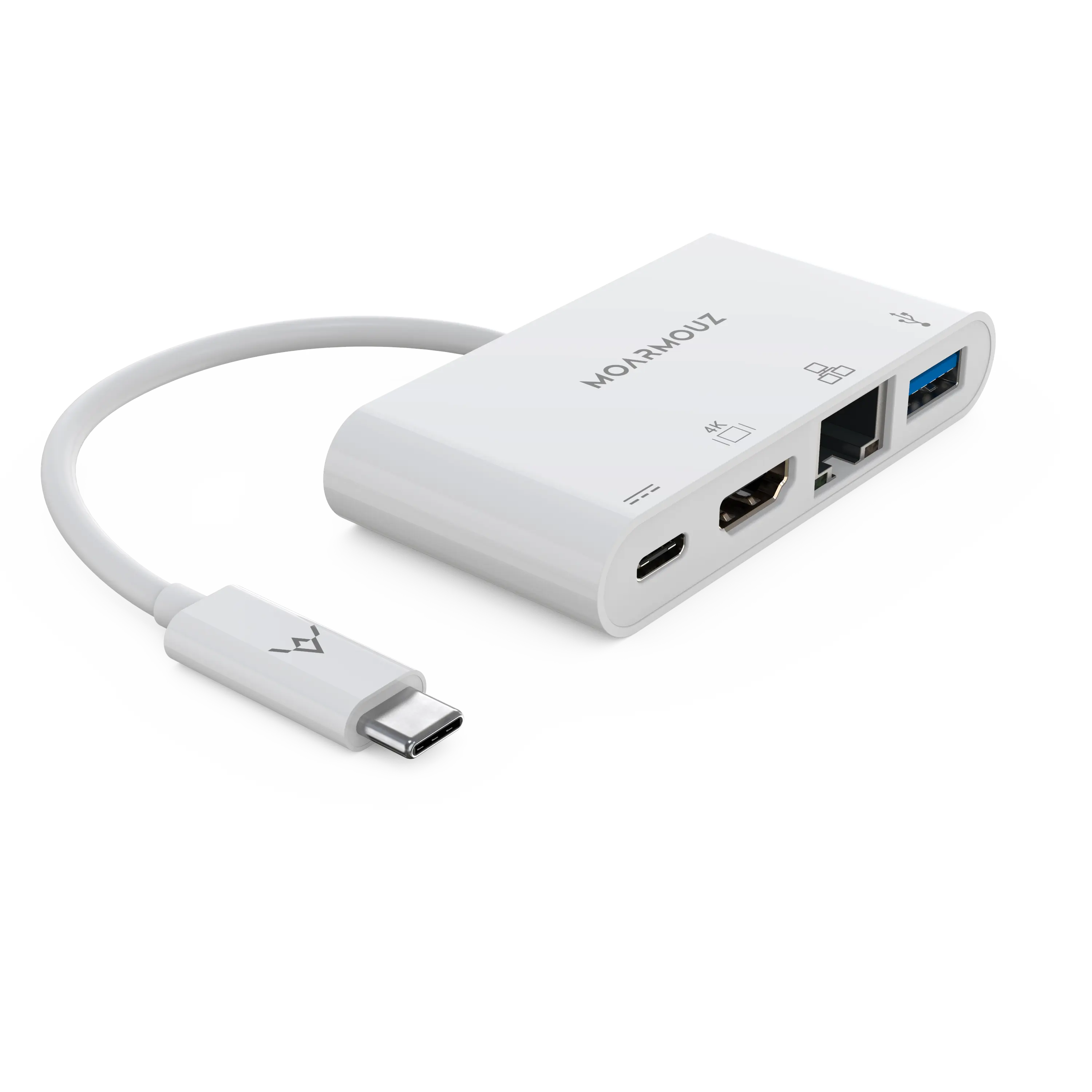 MoArmouz - Type C (USB-C) 4 in 1 Gigabit 4K HDMI Hub