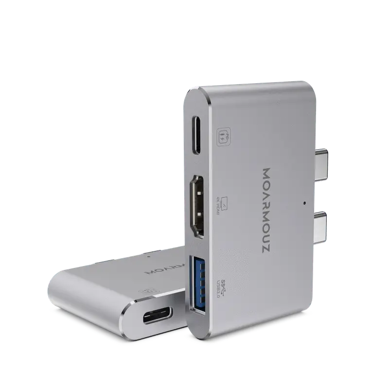 MoArmouz - Type C (USB-C) 3 in 2 Multiport 4K HDMI Hub
