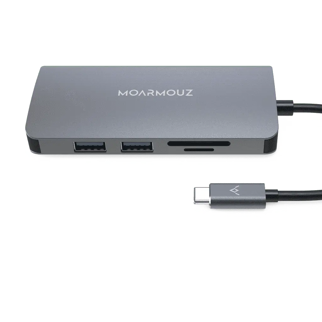MoArmouz - Type C (USB-C) 9 in 1 Dual Display VGA Hub