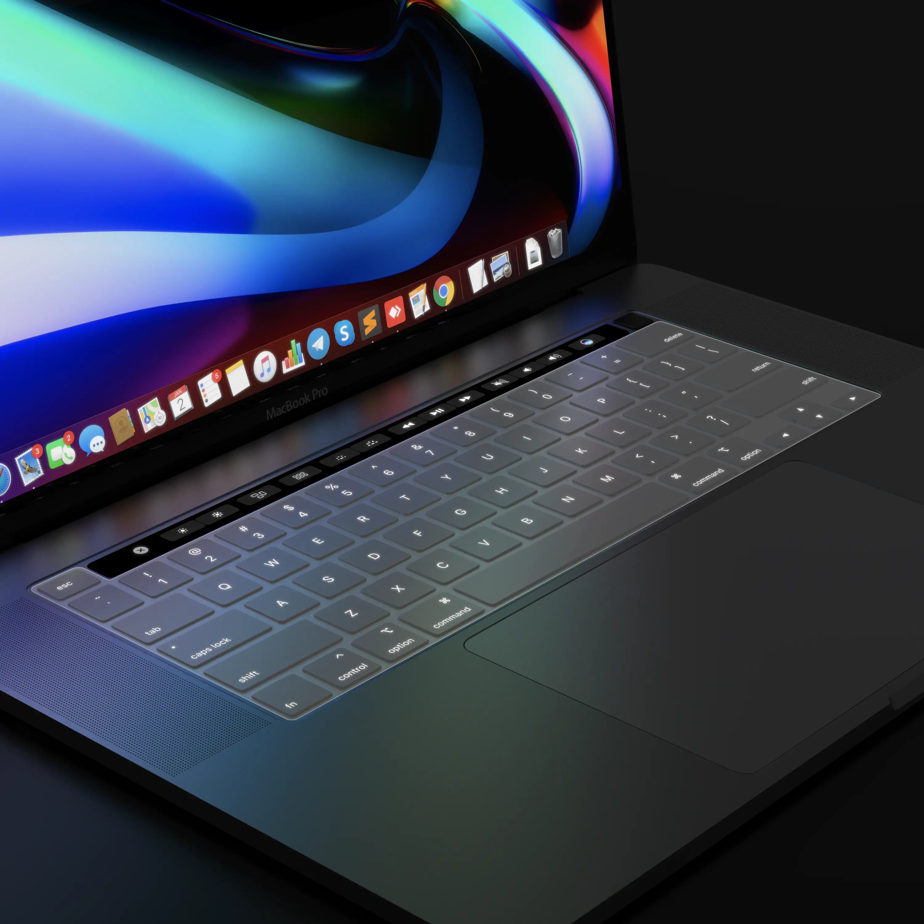 MoArmouz - Keyboard Protector for MacBook Pro 16-inch (2020-2019) - US Layout