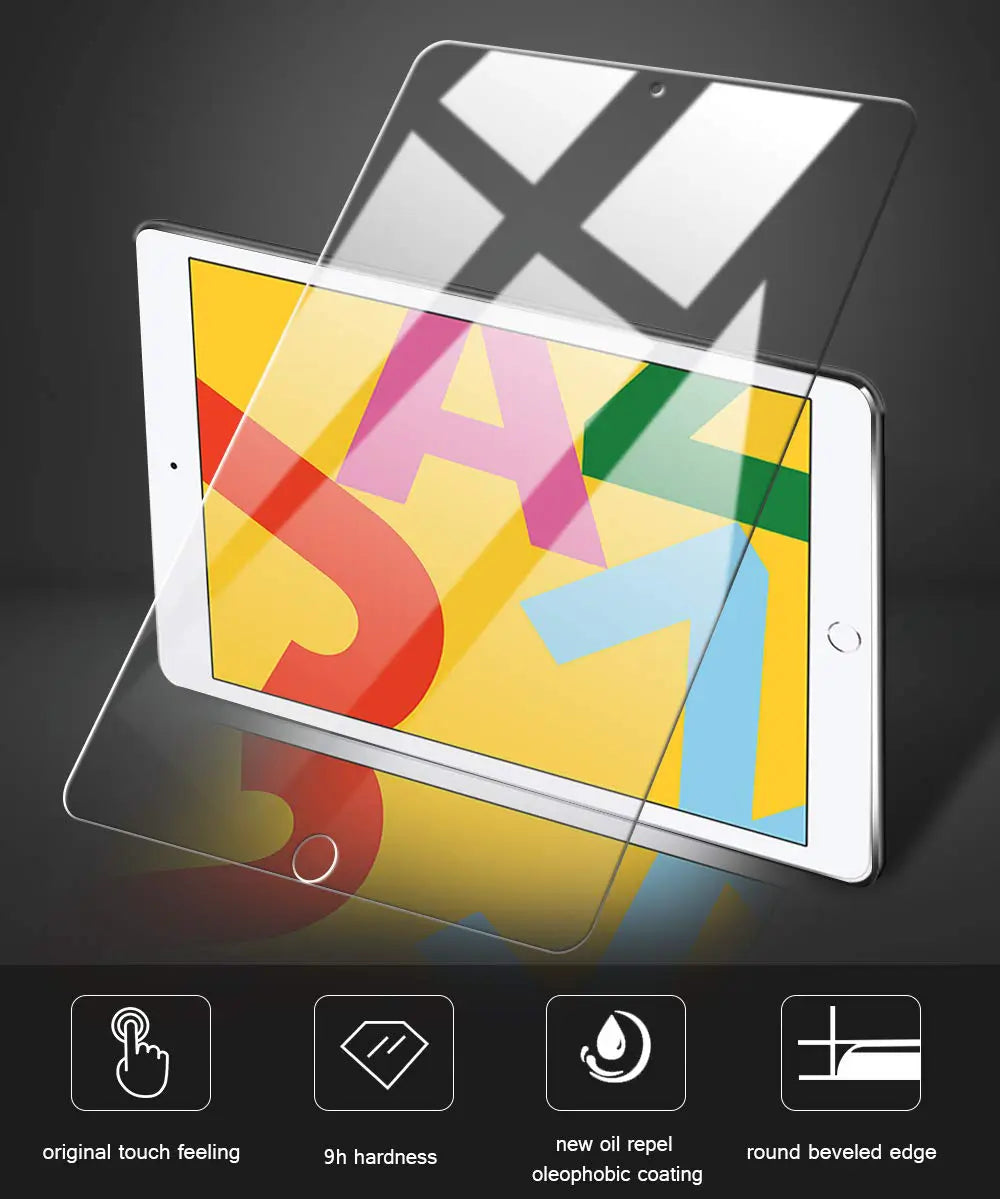 MoArmouz - Tempered Glass Screen Protector for iPad 10.2-inch (9th/8th/7th Gen)