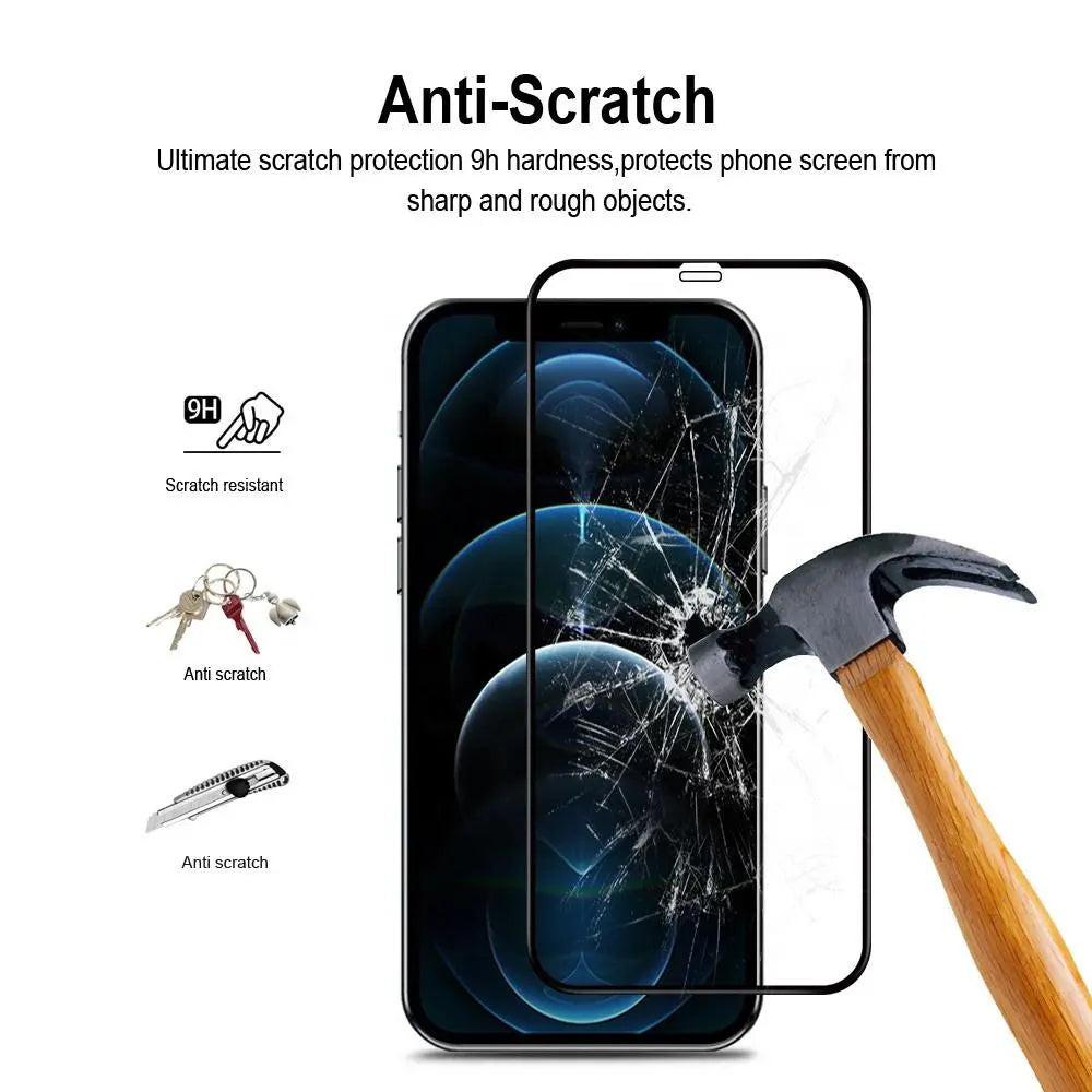 Curved Tempered Glass Screen Protector for iPhone 12 / 12 Pro — Moarmouz