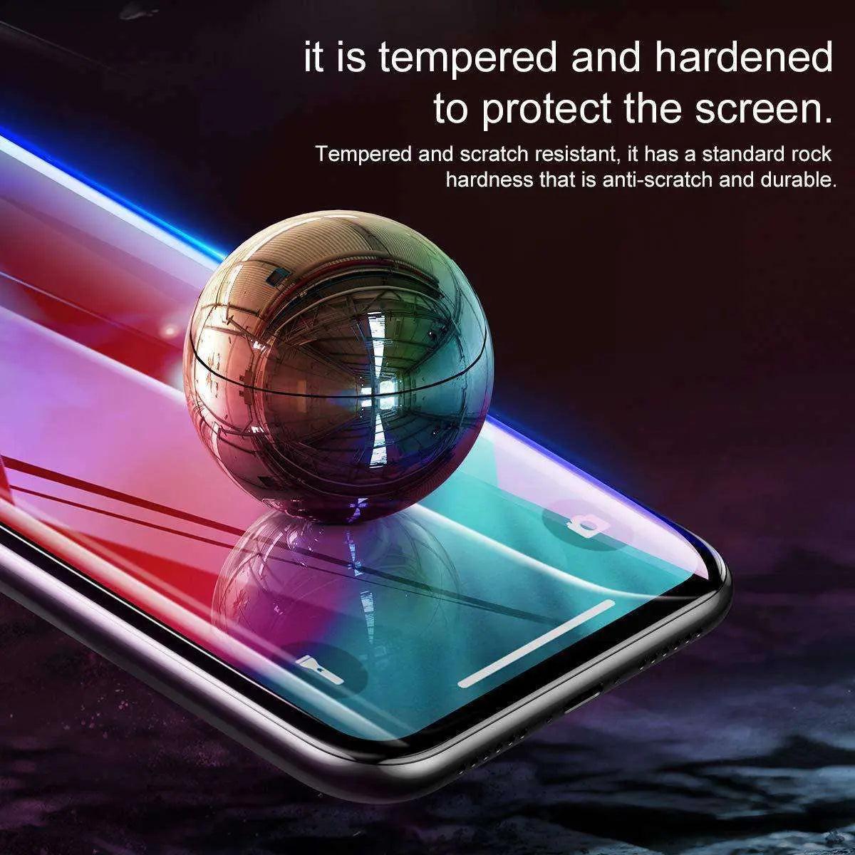 Curved Tempered Glass Screen Protector for iPhone XS Max — Moarmouz