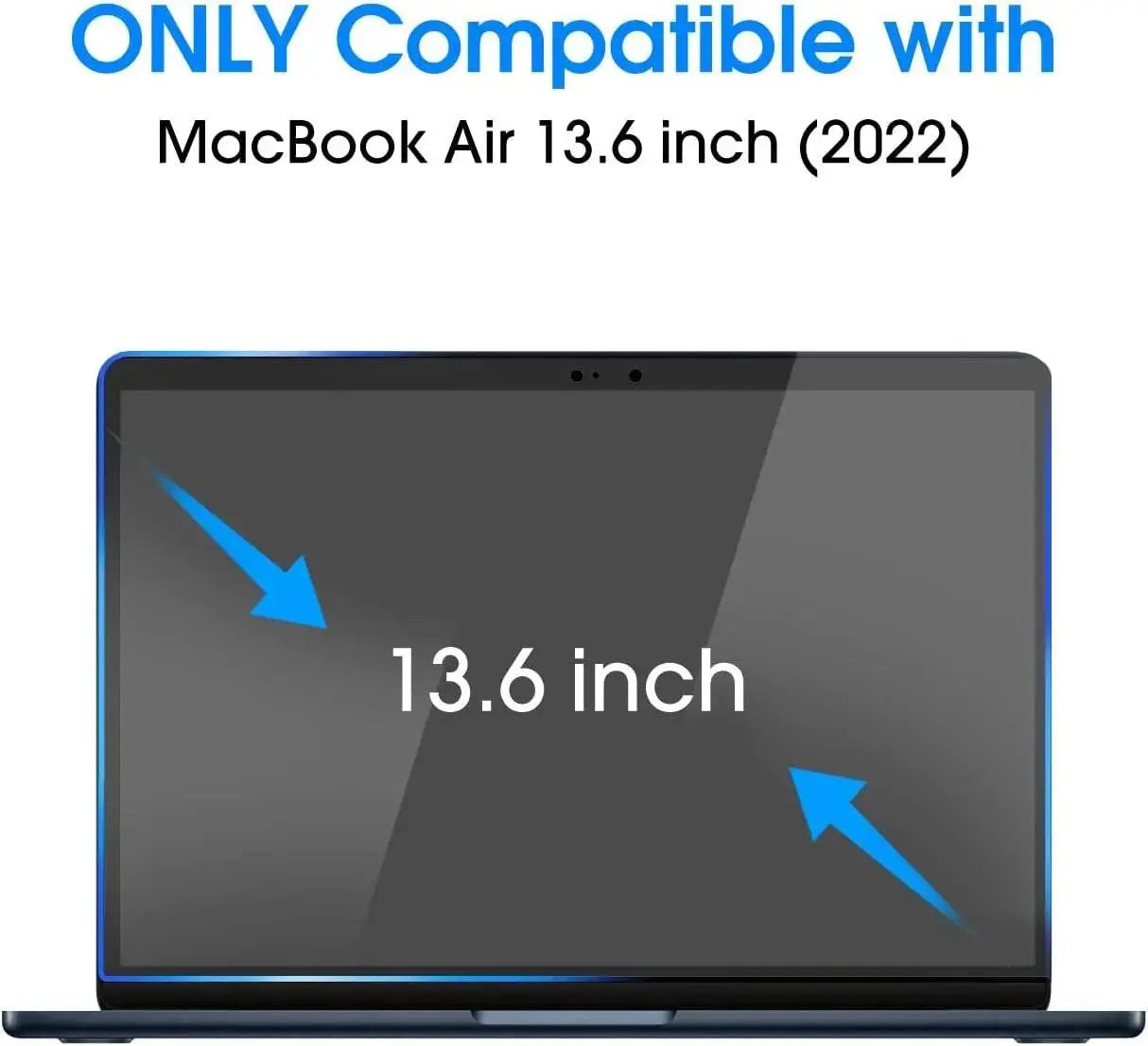 HD Clear Screen Protector for MacBook Air 13.6" (M5–M2, 2026–2022) — Moarmouz