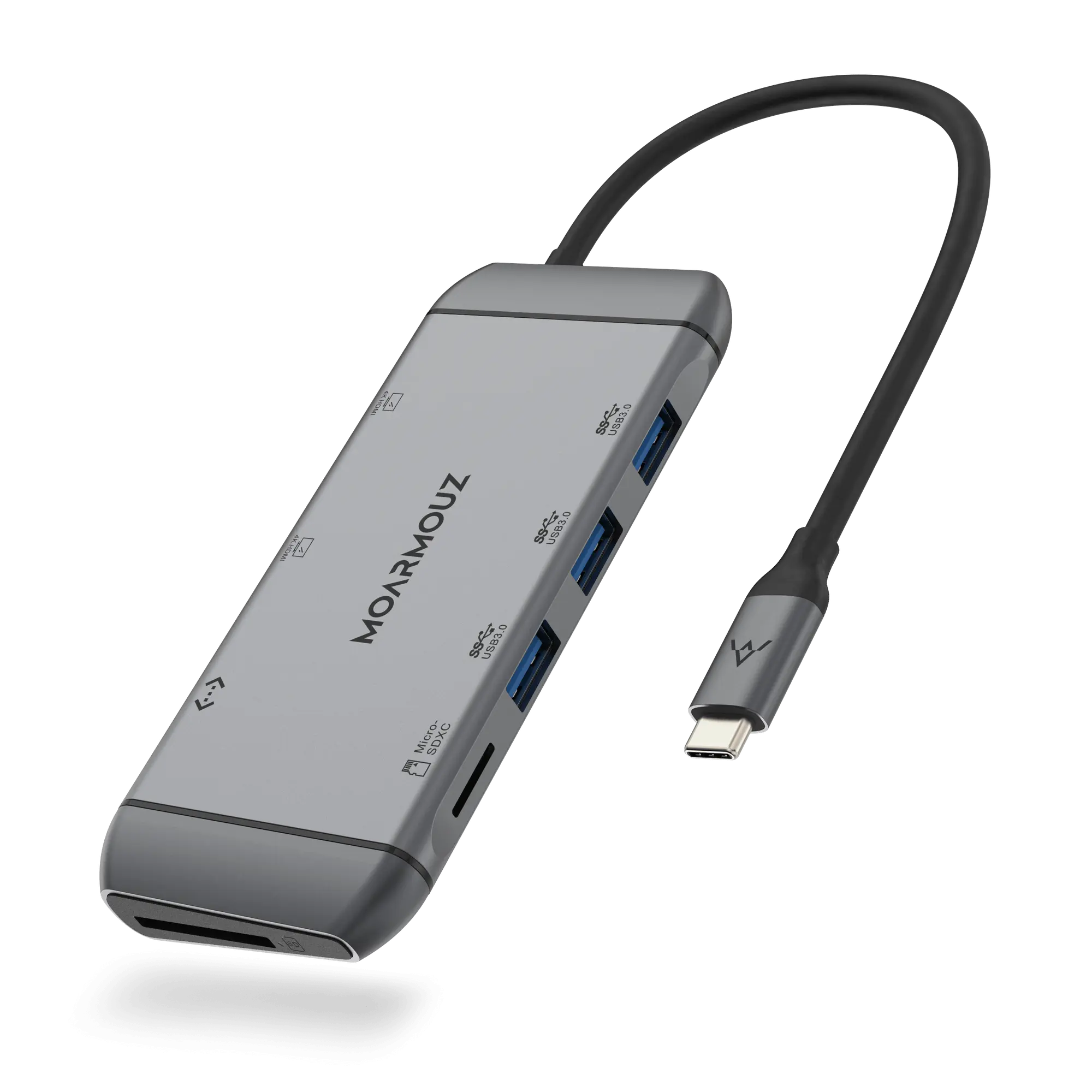 MoArmouz - Type C (USB-C) 9 in 1 Dual HDMI Display Hub