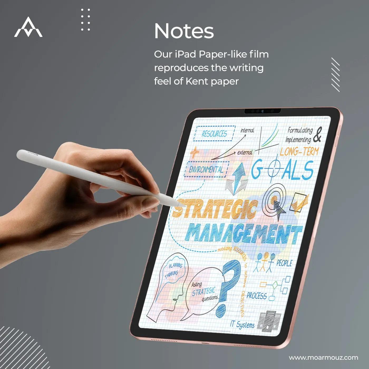 PaperType® Screen Protector - Perfect for Sketching, Writing, & Note-taking on iPads — Moarmouz
