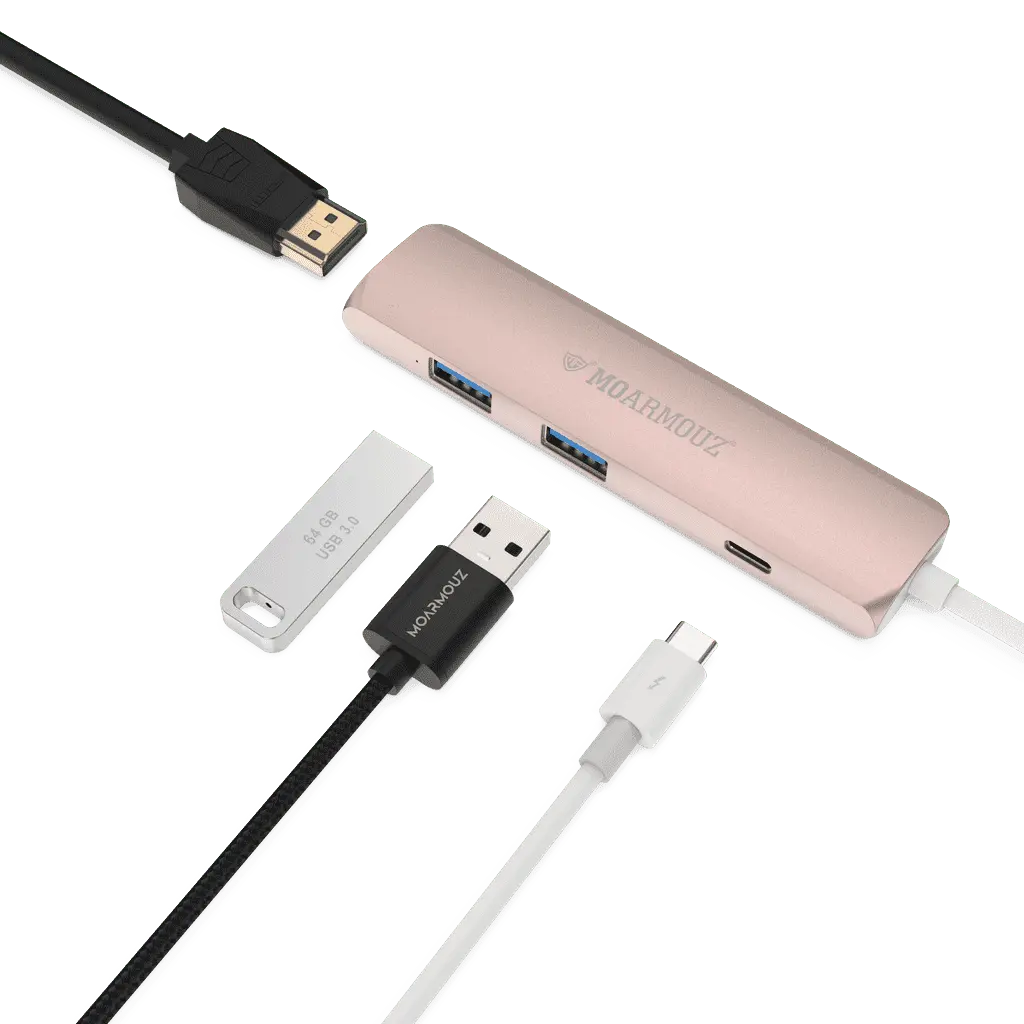 MoArmouz - Type C (USB-C) 4 in 1 Multiport HDMI Hub
