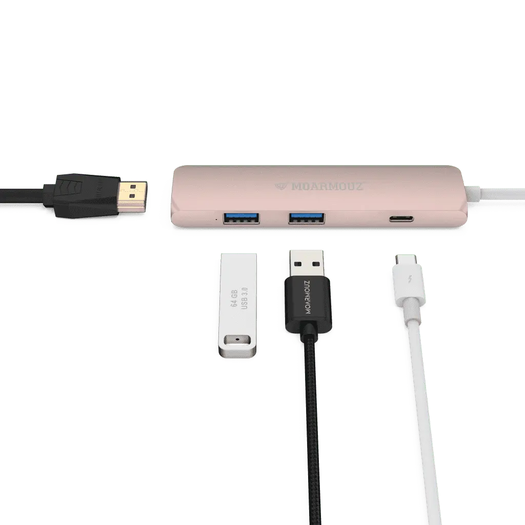 MoArmouz - Type C (USB-C) 4 in 1 Multiport HDMI Hub