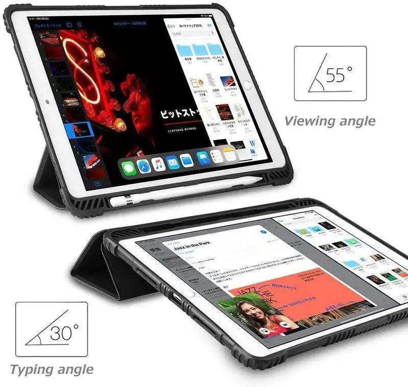 Rugged Smart Cover Kratos Case for iPad 10.2" (9th–7th Gen, 2021–2019) — Moarmouz