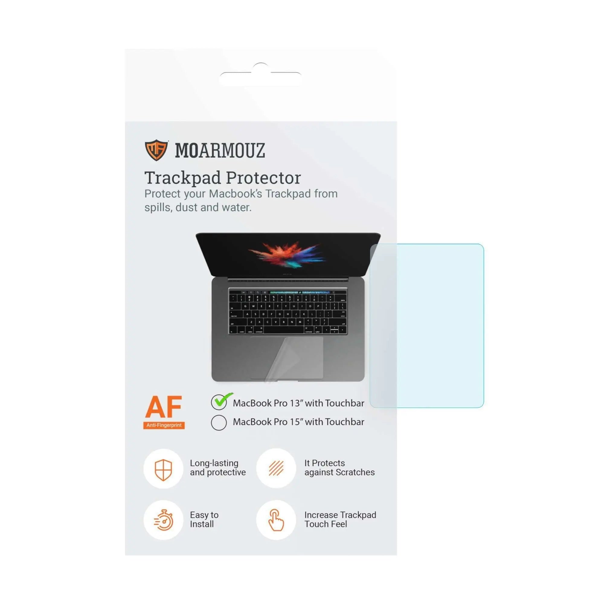 MoArmouz - Trackpad Protector for MacBook Pro 13" (2019-2016)