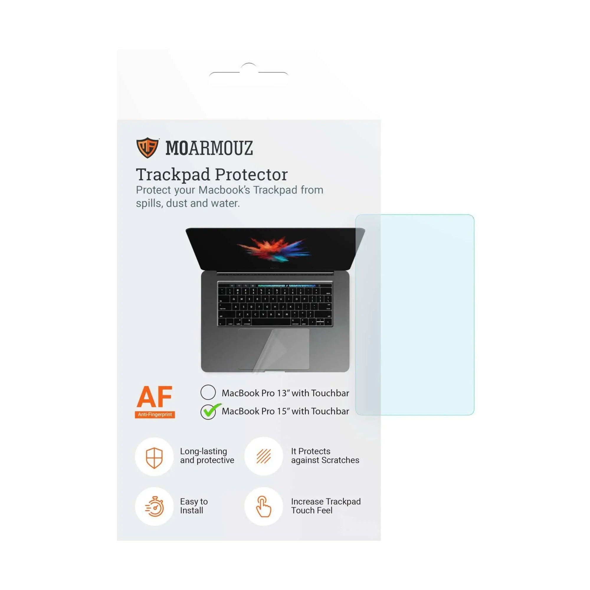 MoArmouz - Trackpad Protector for MacBook Pro 15" (2018-2016)
