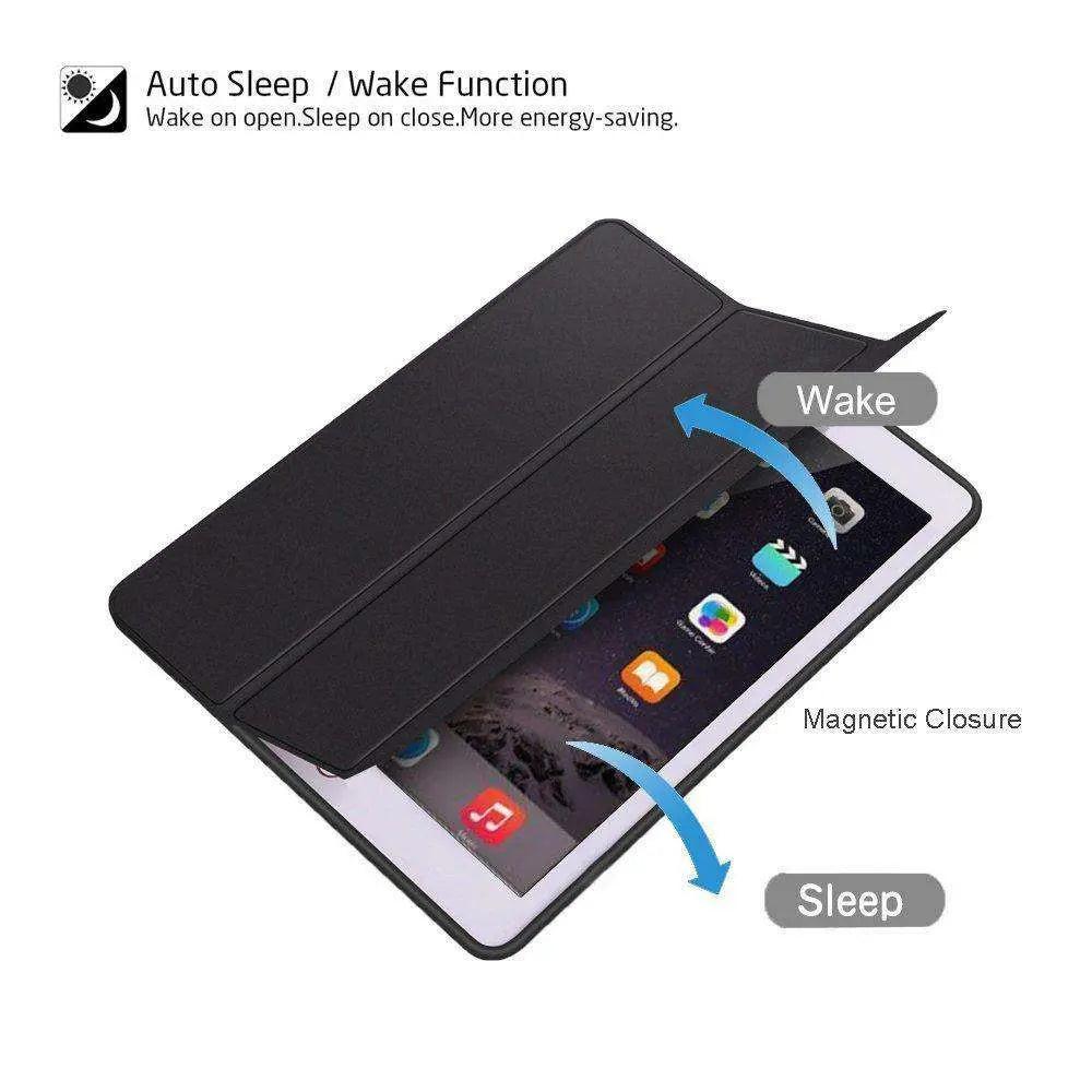 Trifold Stand Smart Case with Pencil Holder for iPad 9.7" (6th Gen, 2018) — Moarmouz