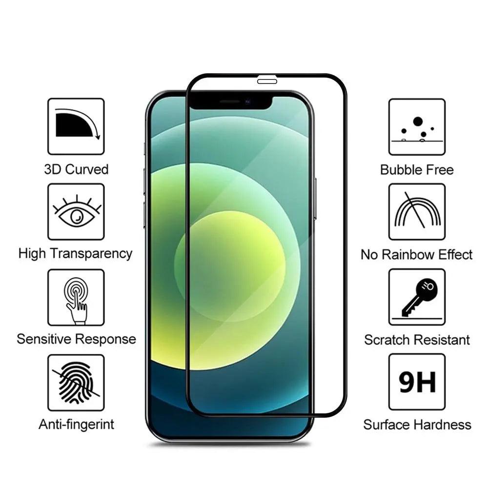 Curved Tempered Glass Screen Protector for iPhone 12 mini — Moarmouz