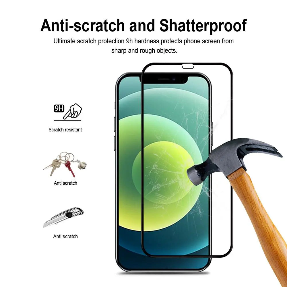 MoArmouz - Curved Tempered Glass Screen Protector for iPhone 12 Mini