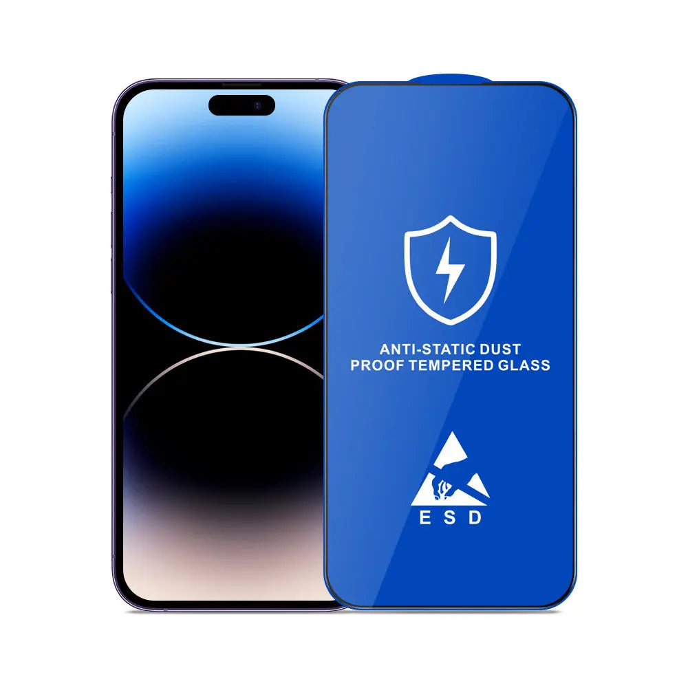 MoArmouz - Curved Anti-Static Tempered Glass Screen Protector for iPhone 13 Pro