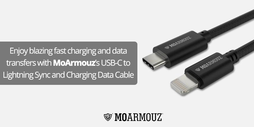 Enjoy blazing fast charging and data transfers with MoArmouz’s USB-C to Lightning Sync and Charging Data Cable - Moarmouz