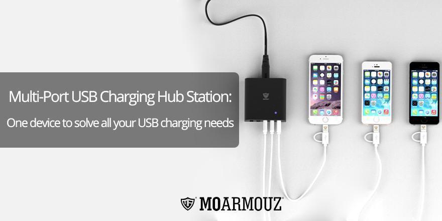 Multi-Port USB Charging Hub Station: One device to solve all your USB charging needs - Moarmouz