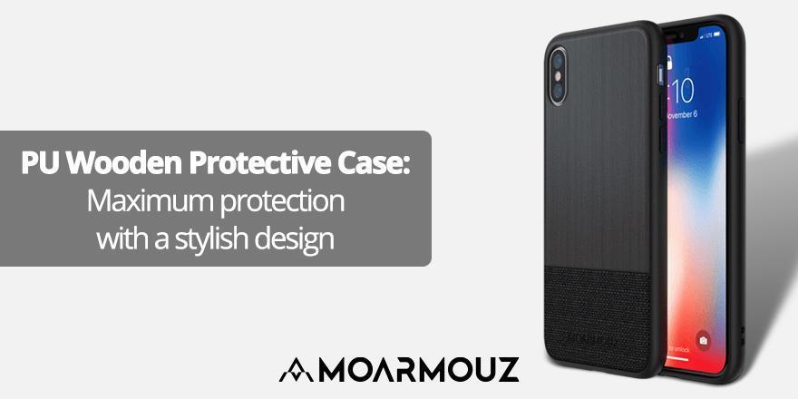 PU Wooden Protective Case: Maximum protection with a stylish design - Moarmouz