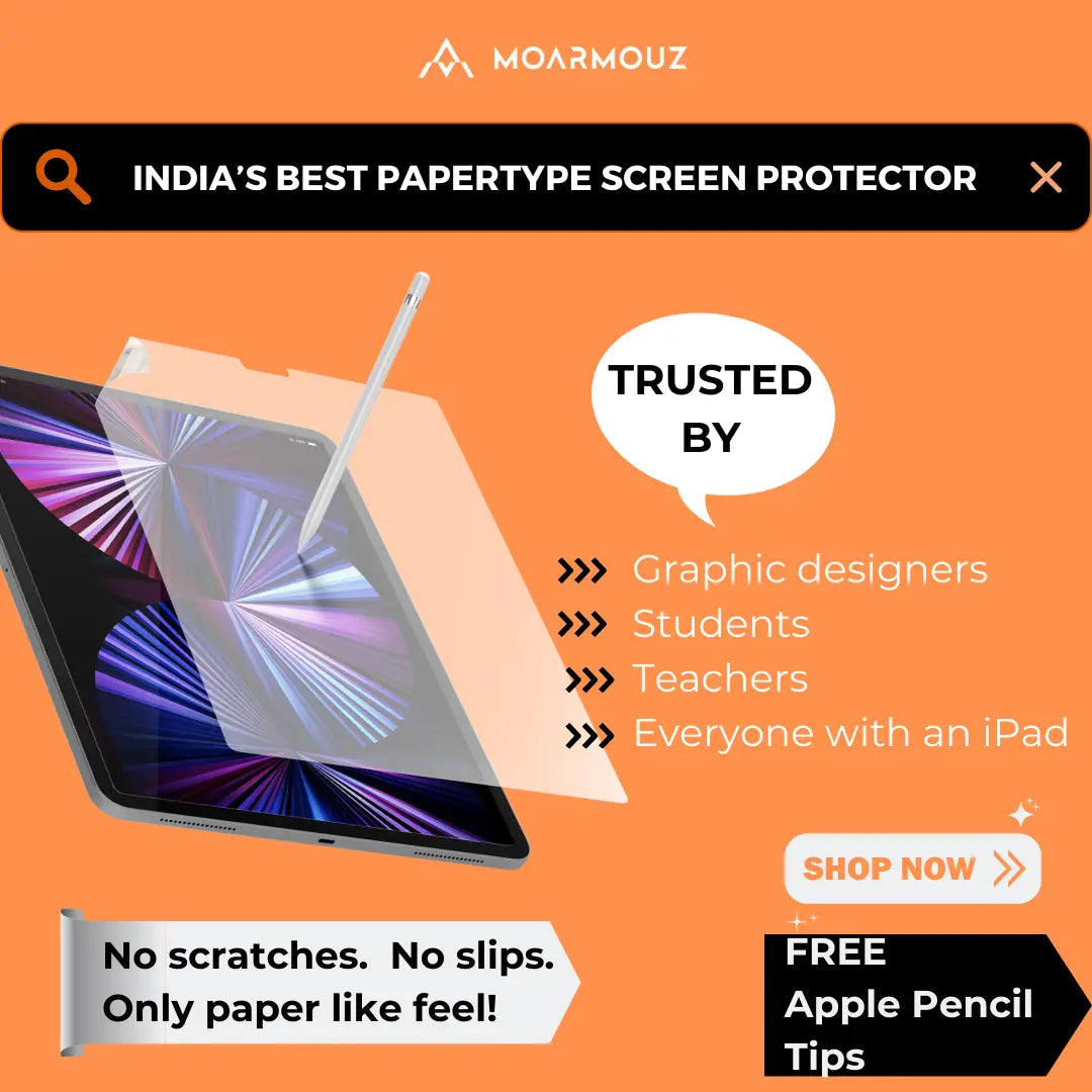 PaperType® Screen Protector - Perfect for Sketching, Writing, and Note-taking on iPads MoArmouz