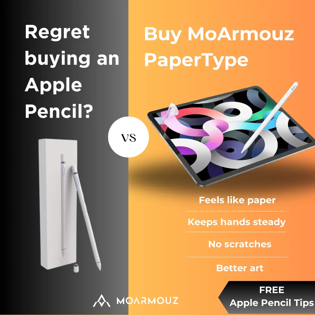 PaperType® Screen Protector - Perfect for Sketching, Writing, and Note-taking on iPads MoArmouz