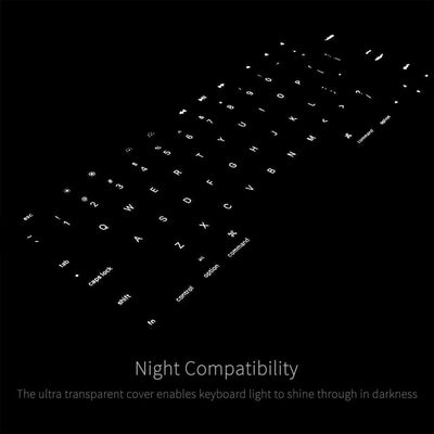 Keyboard Protector for MacBook Air 13.6" (M5–M2, 2026–2022) - US Layout - Ash Black — Moarmouz