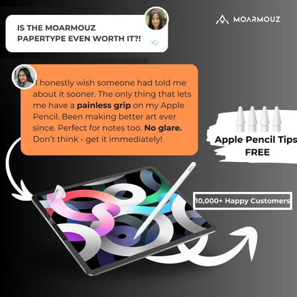 PaperType® Screen Protector - Perfect for Sketching, Writing, and Note-taking on iPads MoArmouz