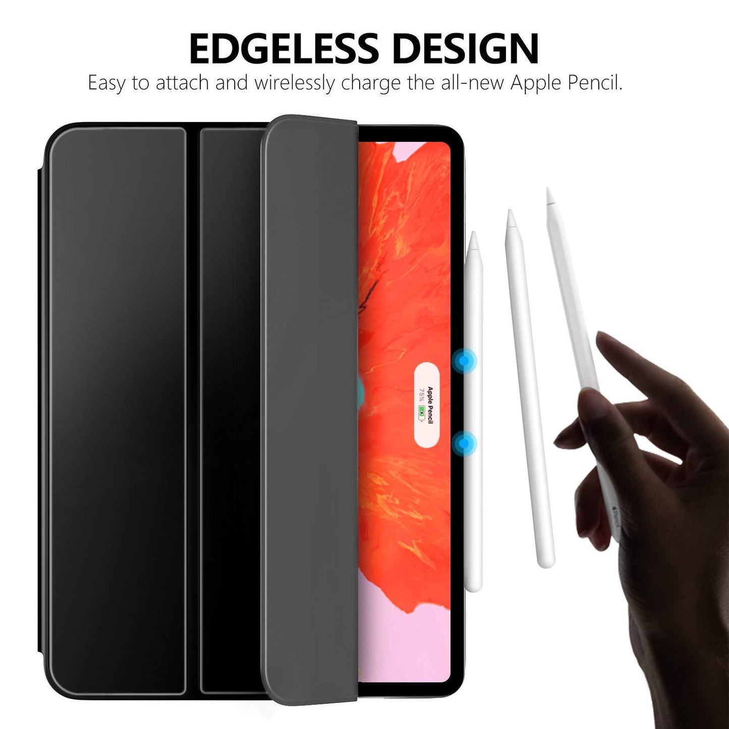 Magnetic Tri-fold Smart Cover for iPad Pro 12.9-inch, 3rd Gen (2018)
