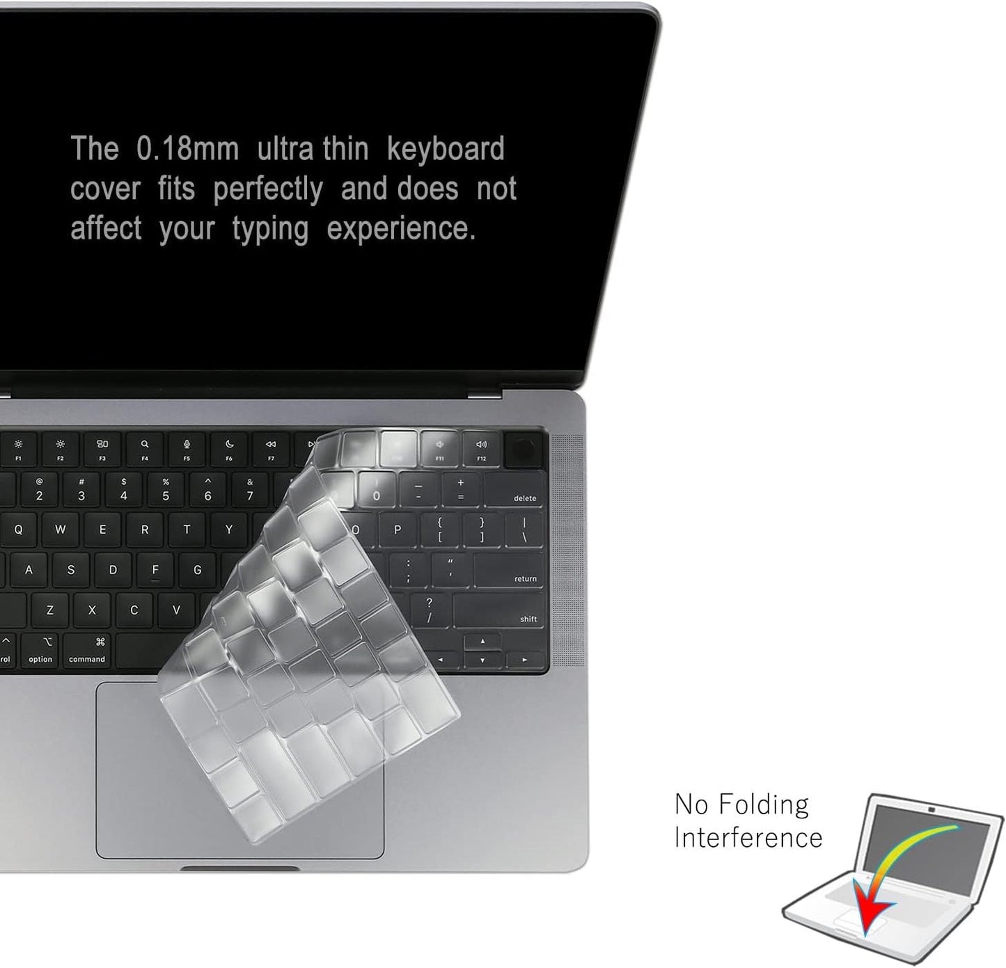 Keyboard Protector for MacBook Air 15", M2 - US Layout - Ash Black