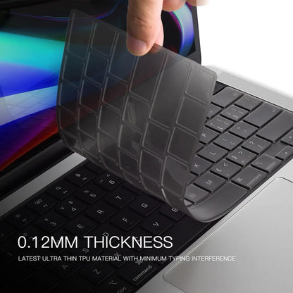 Keyboard Protector for MacBook Pro 14" M4/M3/M2/M1 Pro/Max (2024-2021) - US Layout - Ash Black MoArmouz