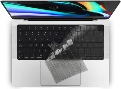Keyboard Protector for MacBook Pro 14" (M5–M1, 2026–2021) - US Layout - Ash Black — Moarmouz