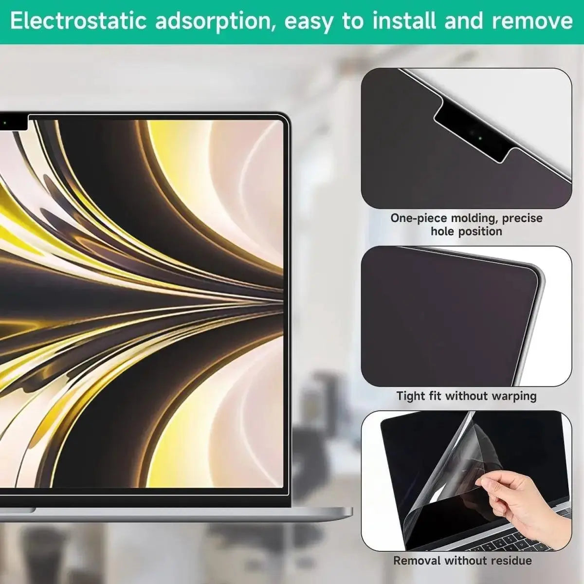Anti-Glare Screen Protector for MacBook Air 15" (M5–M2, 2026–2023) — Moarmouz